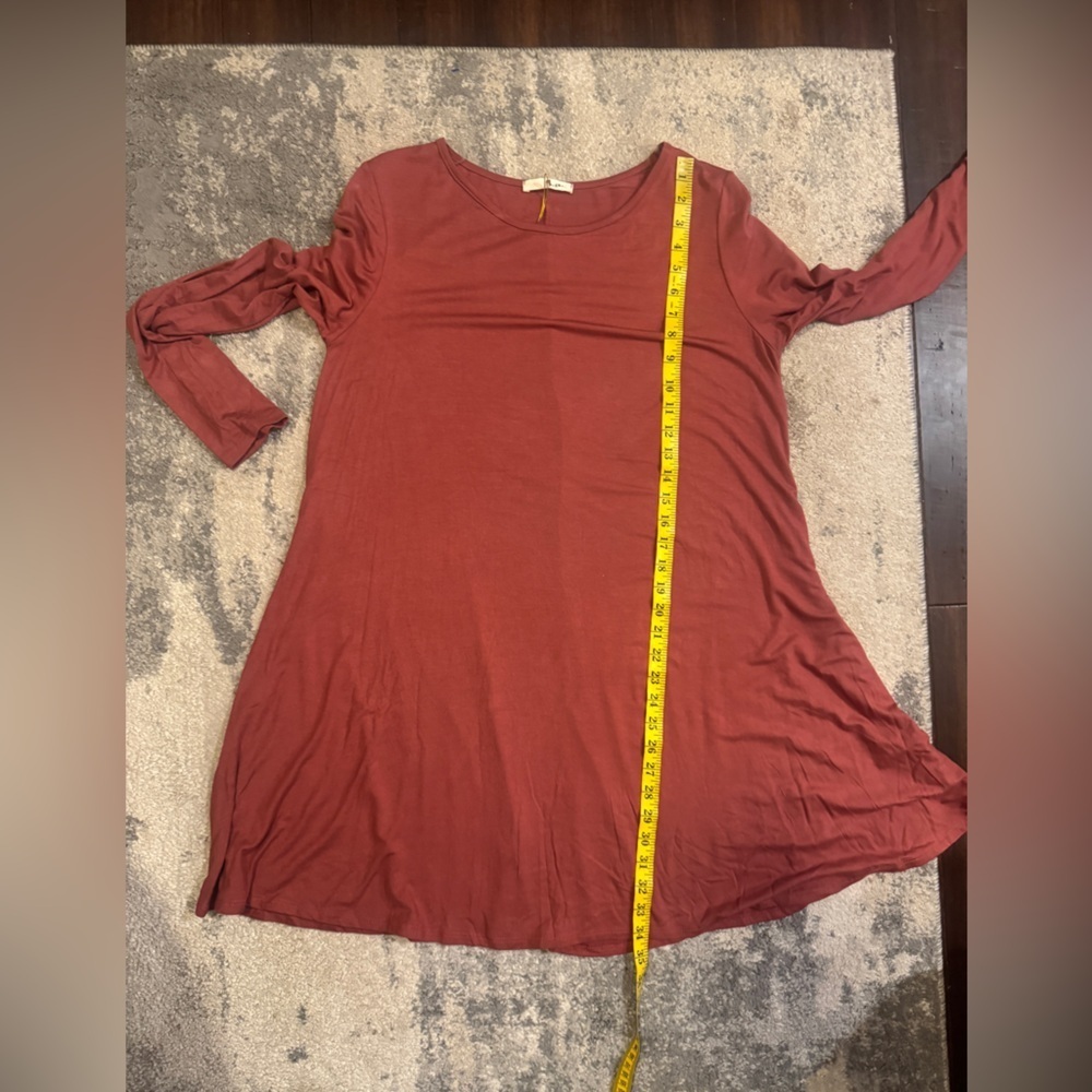 A.Gain Mauve Long Sleeve Dress - Picture 6 of 6